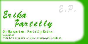 erika partelly business card